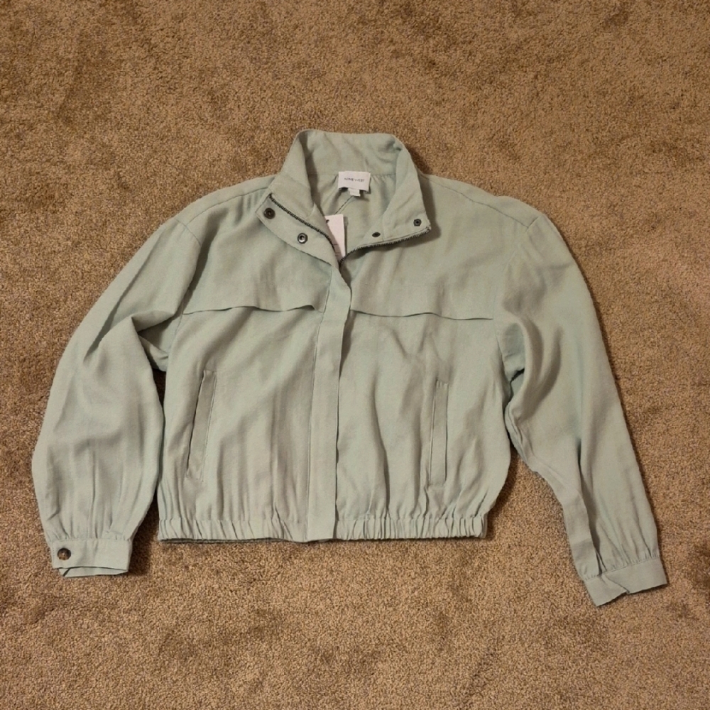 Nine West Drapey Bomber Jacket